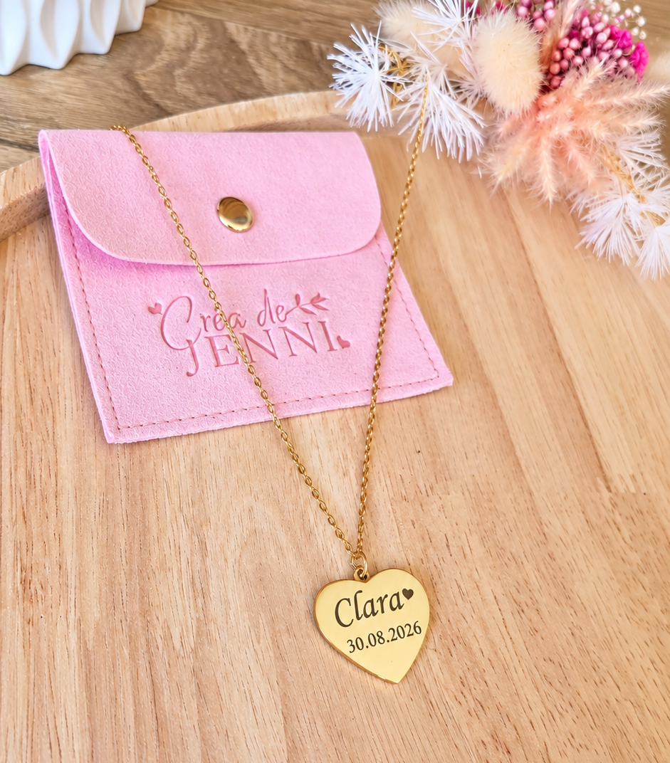 Collier médaillon personnalisé • Acier Inoxydable