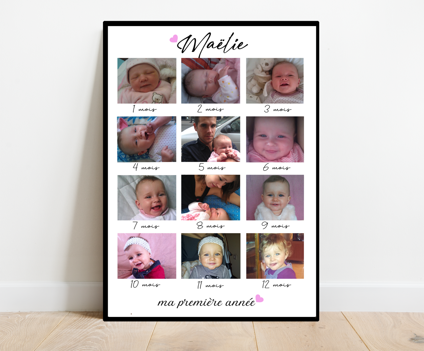 Affiche ma première année Bébé