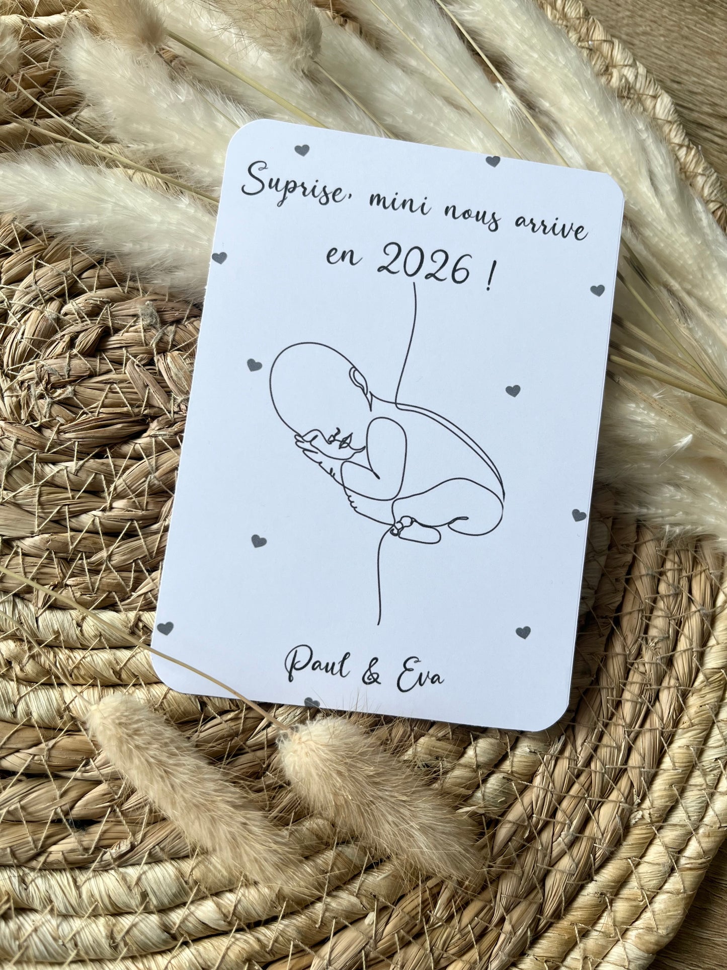 Carte annonce grossesse
