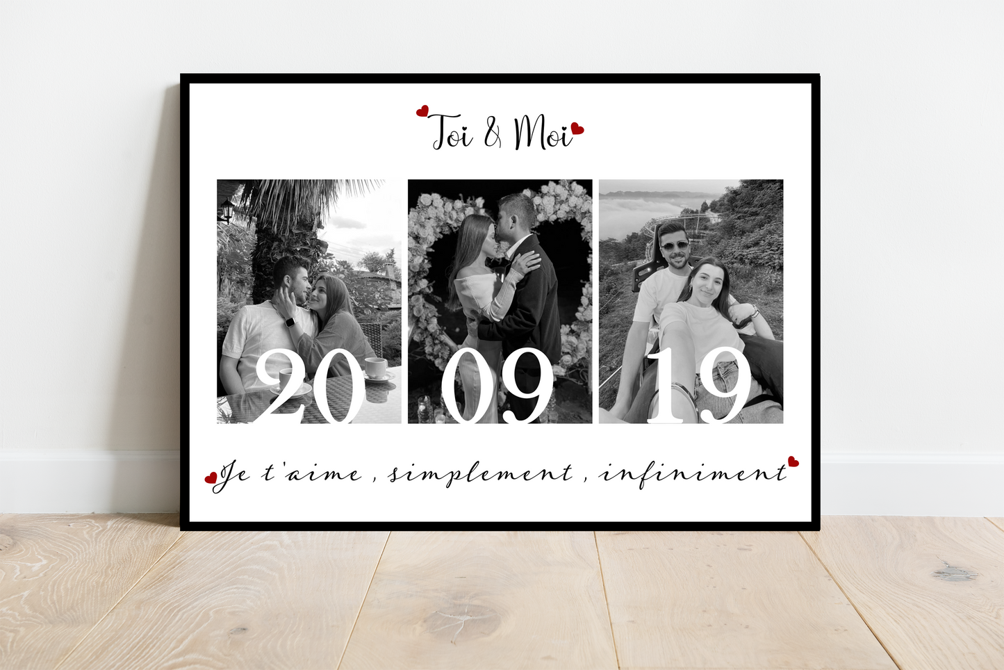 TOI & MOI - Affiche personnalisée