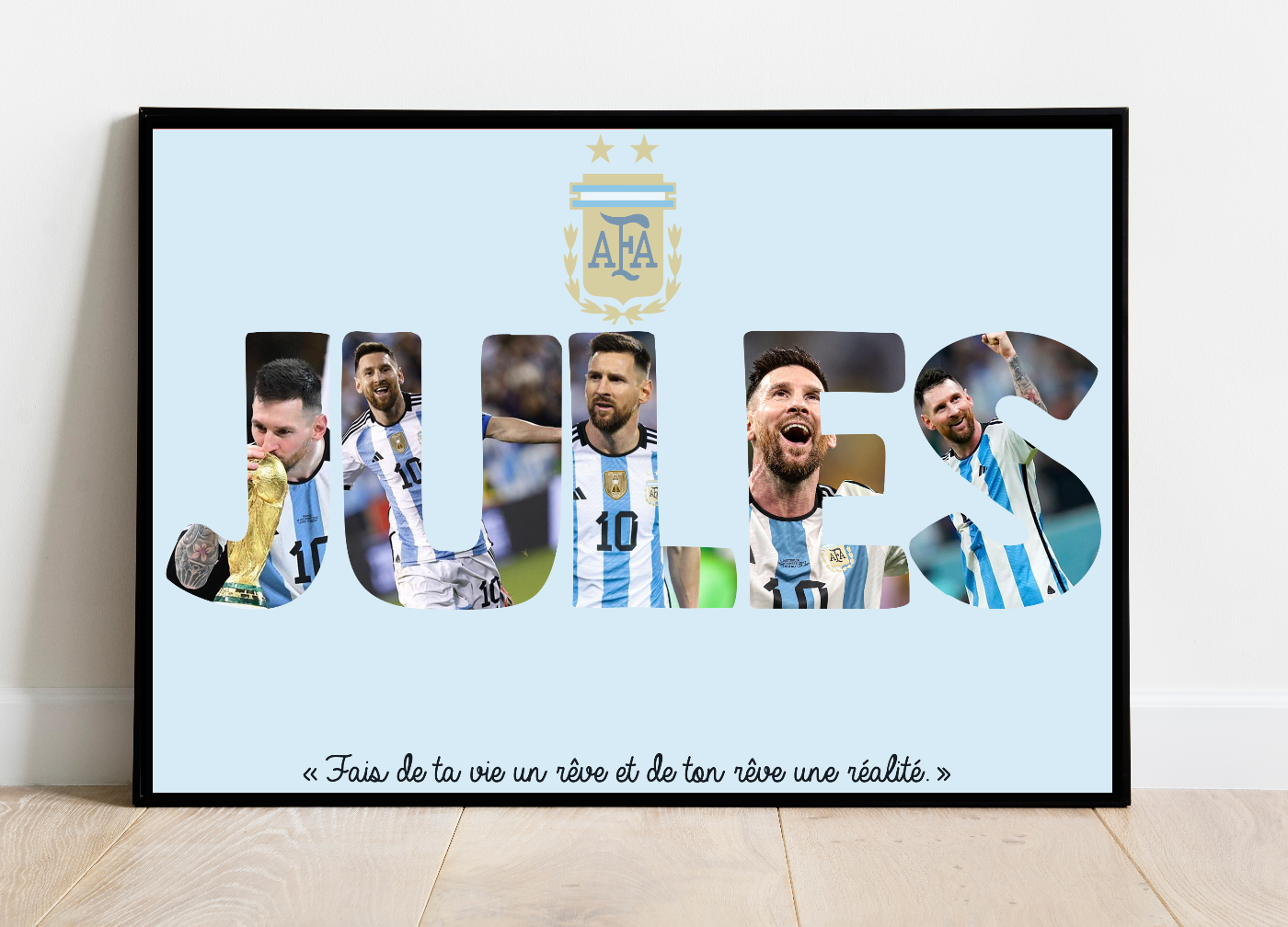 Affiche Football ( équipe & joueur(s) de votre choix )