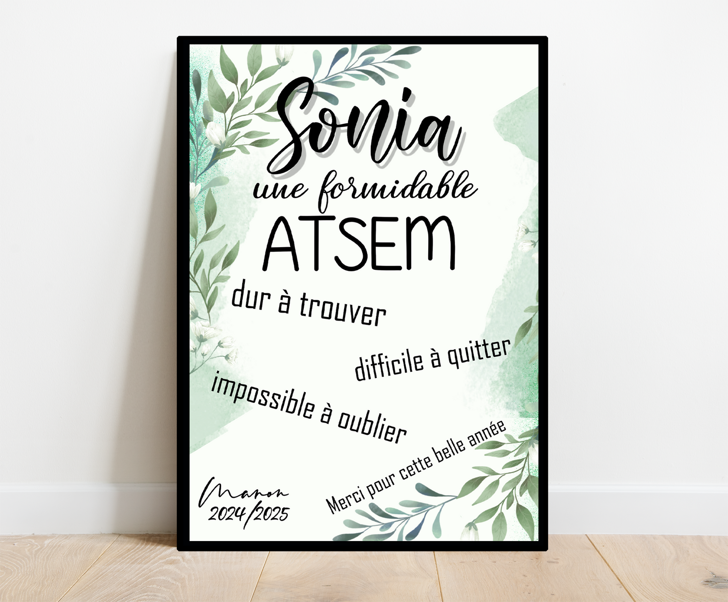 Affiche personnalisée Atsem