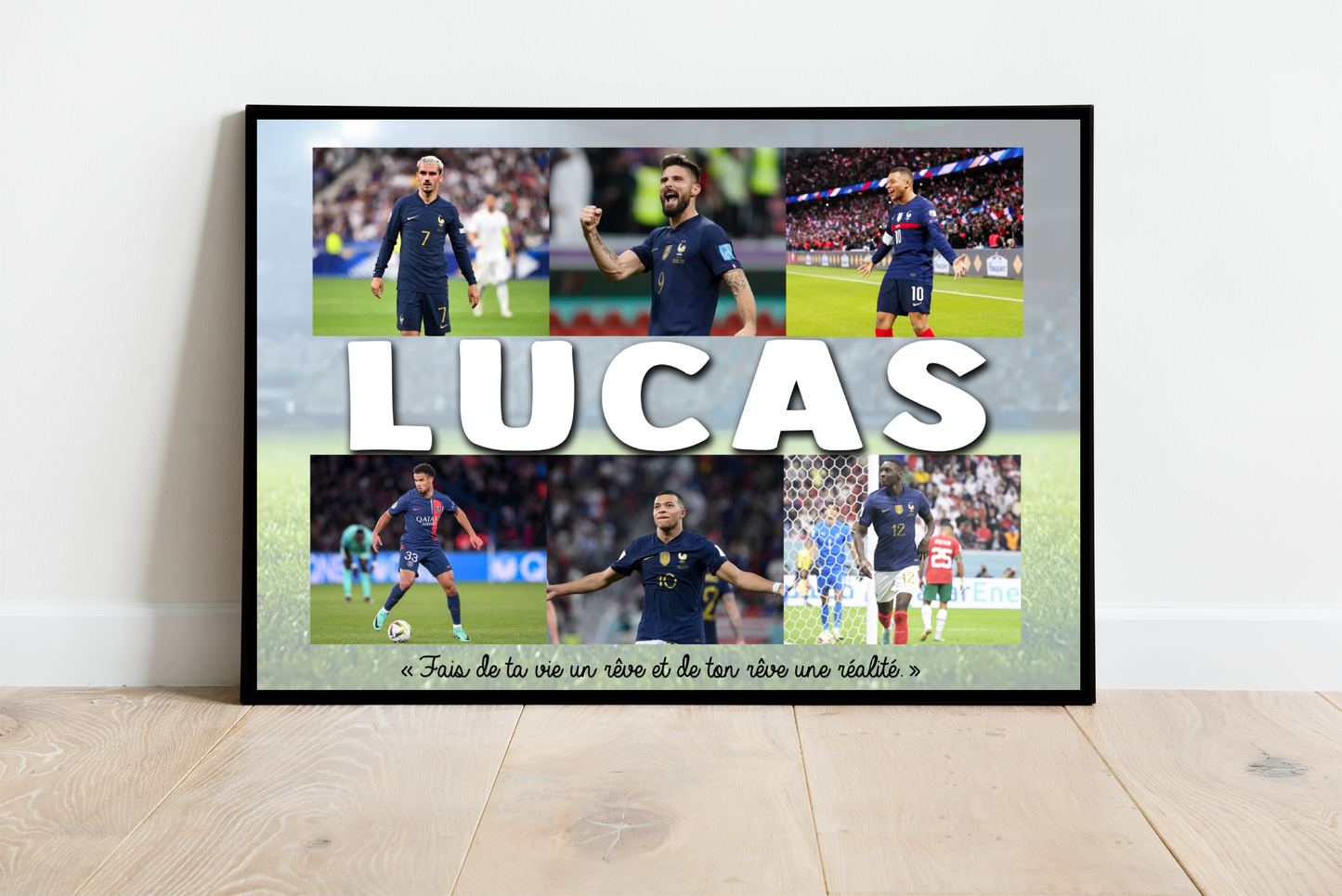 Affiche Football ( équipe & joueur(s) de votre choix )