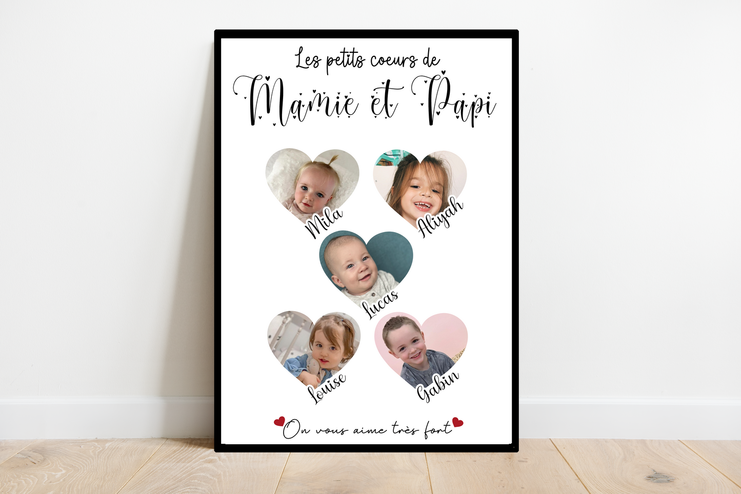 Affiche Les petits cœurs de Mamie & Papi