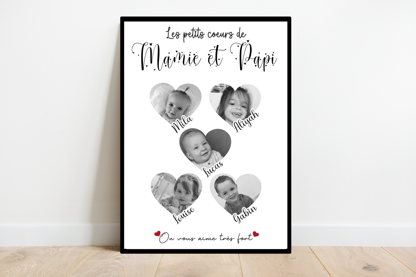 Affiche Les petits cœurs de Mamie & Papi