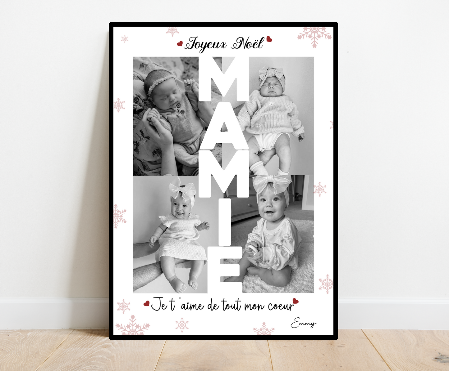 Affiche Joyeux Noël Mamie
