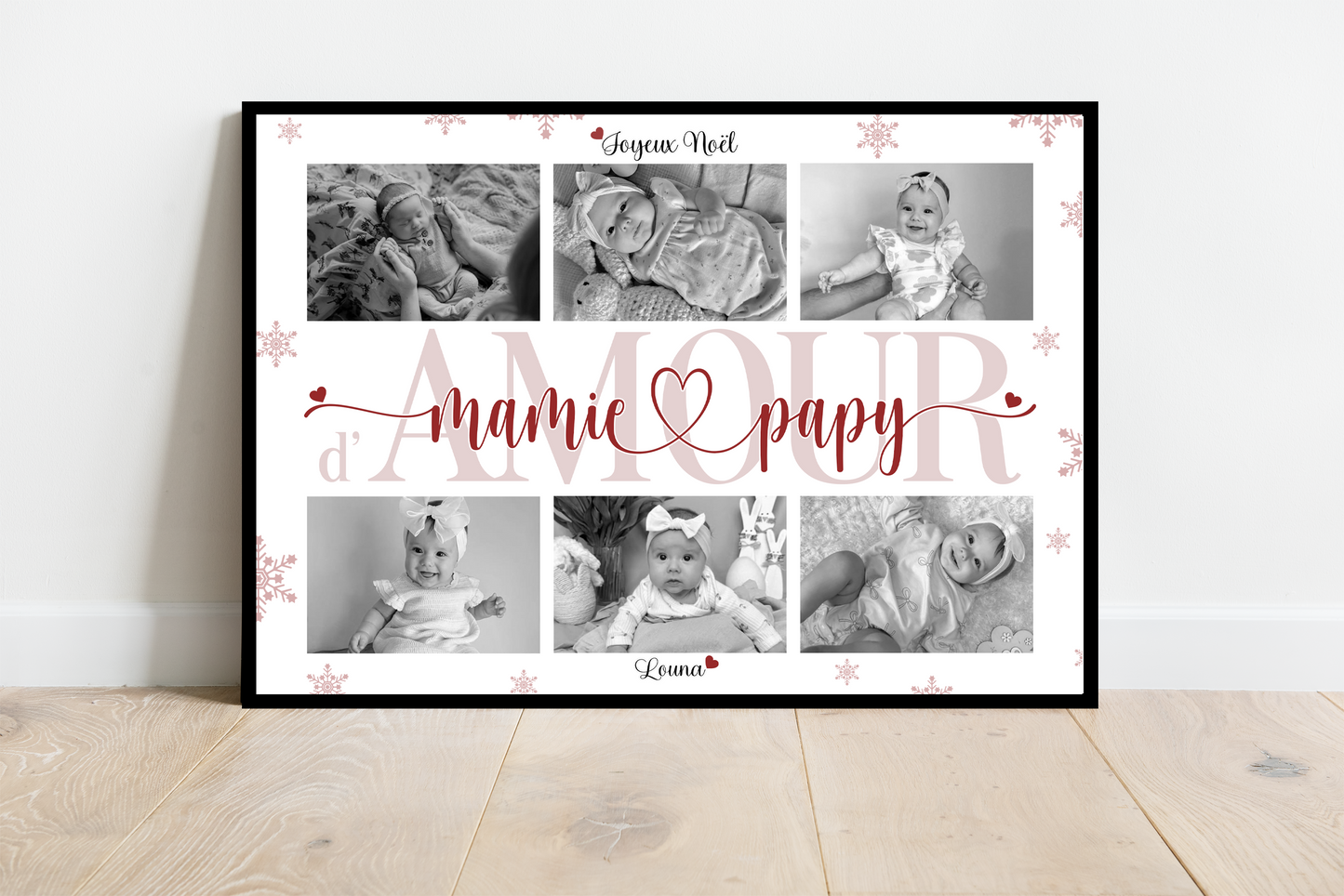 Affiche Joyeux Noël Mamie & Papi