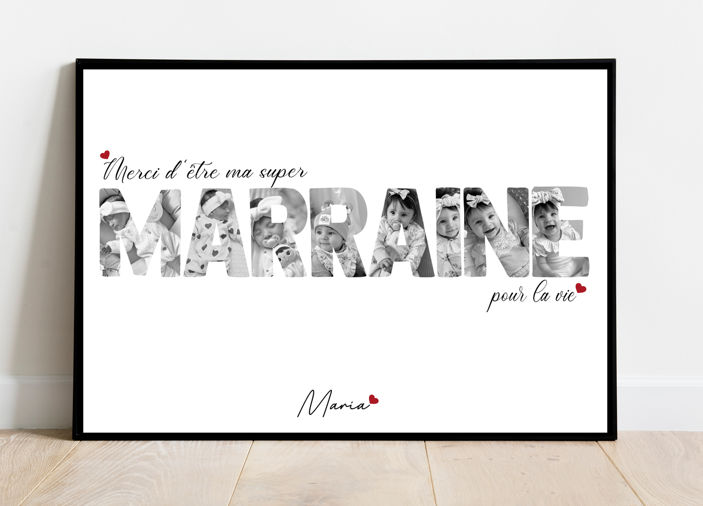 Affiche Marraine pour la vie