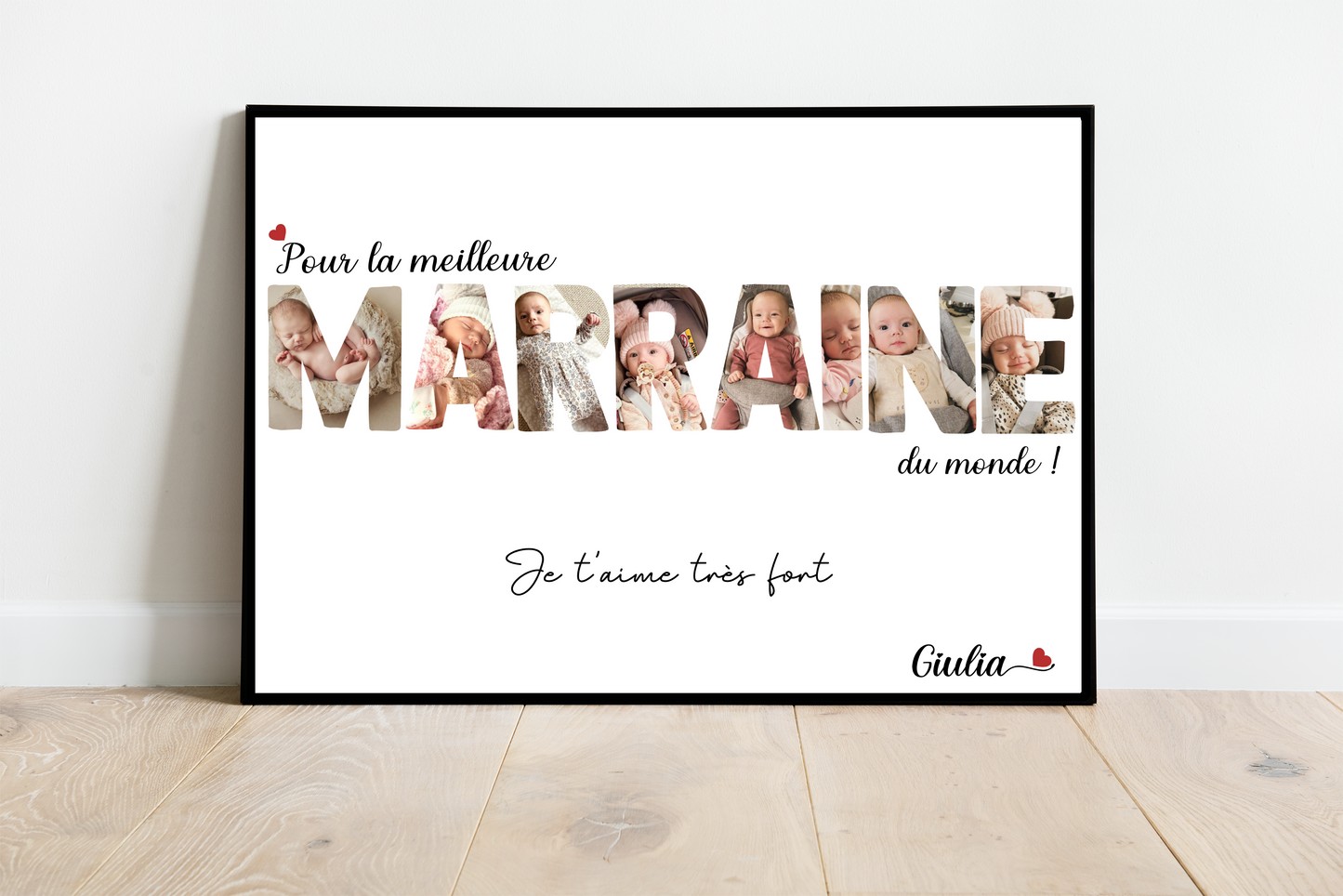 Affiche meilleure Marraine du monde !