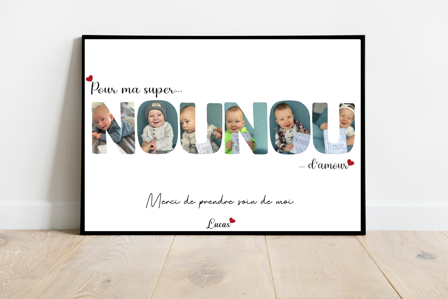 Affiche Merci super Nounou d'amour