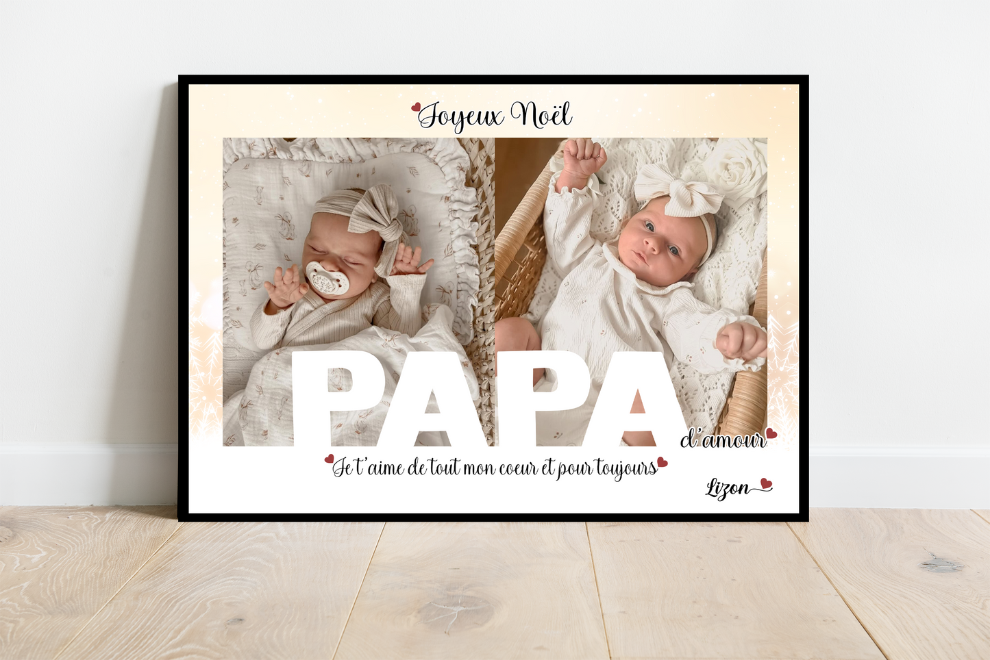 Affiche Joyeux Noël PAPA