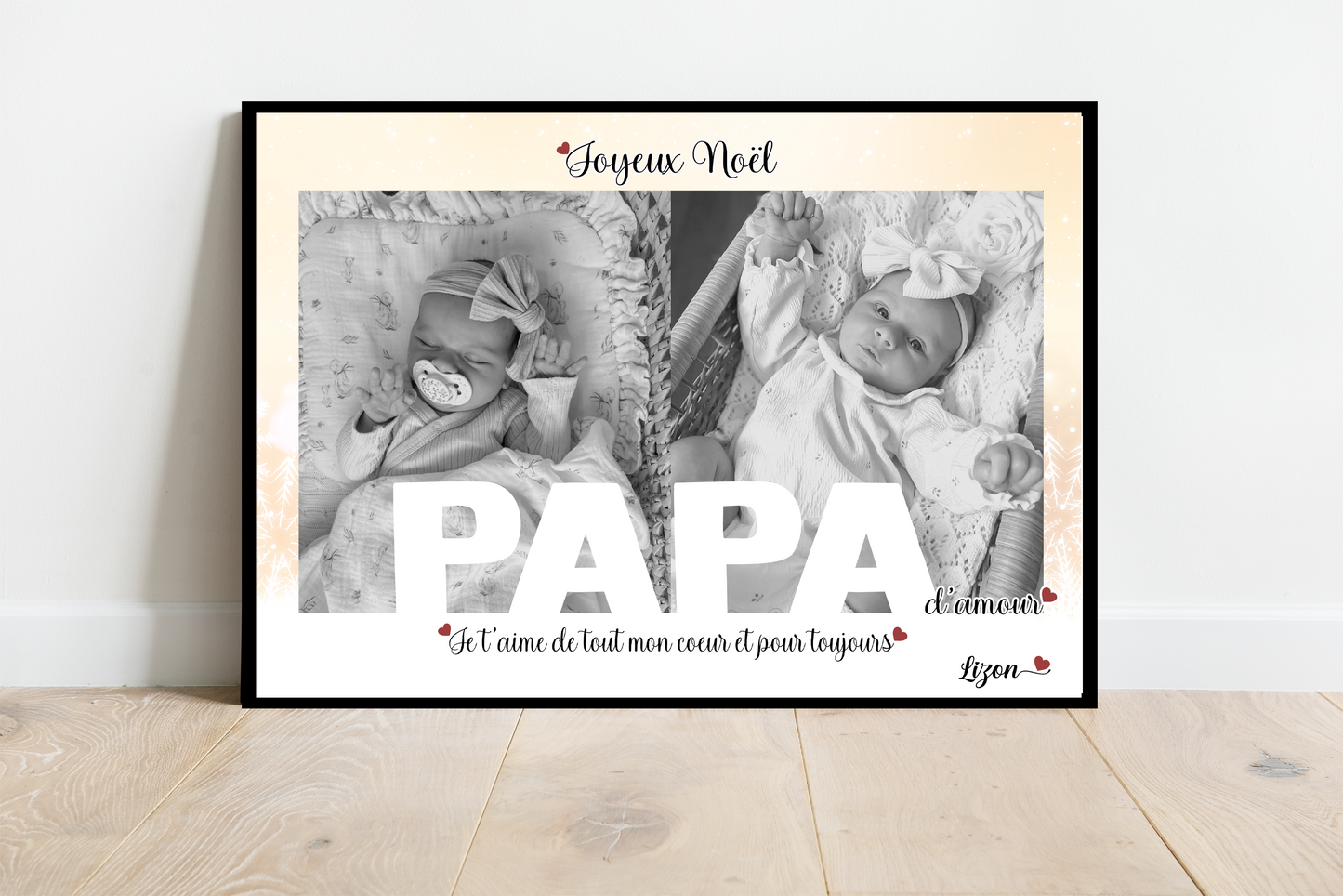 Affiche Joyeux Noël PAPA