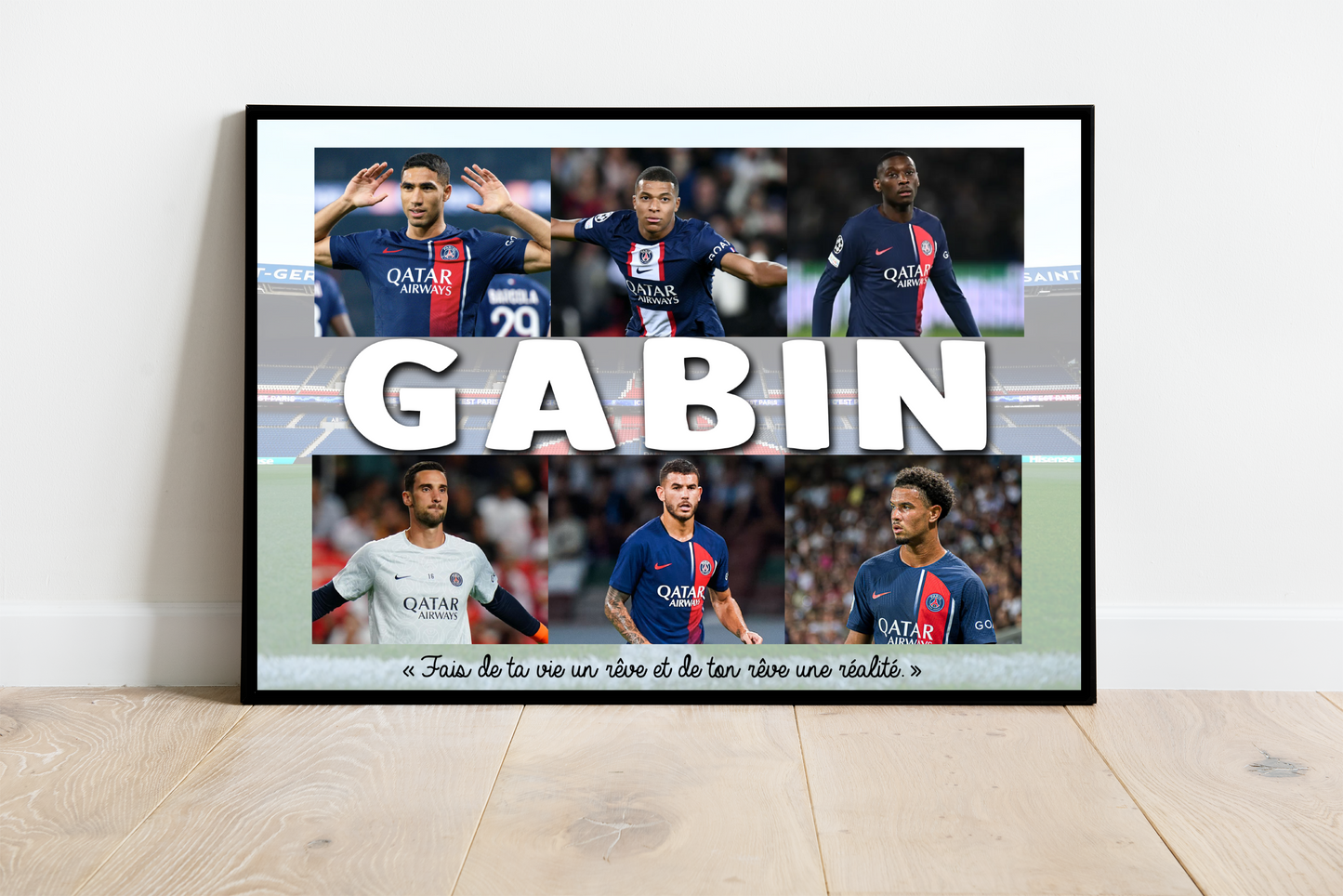 Affiche Football ( équipe & joueur(s) de votre choix )