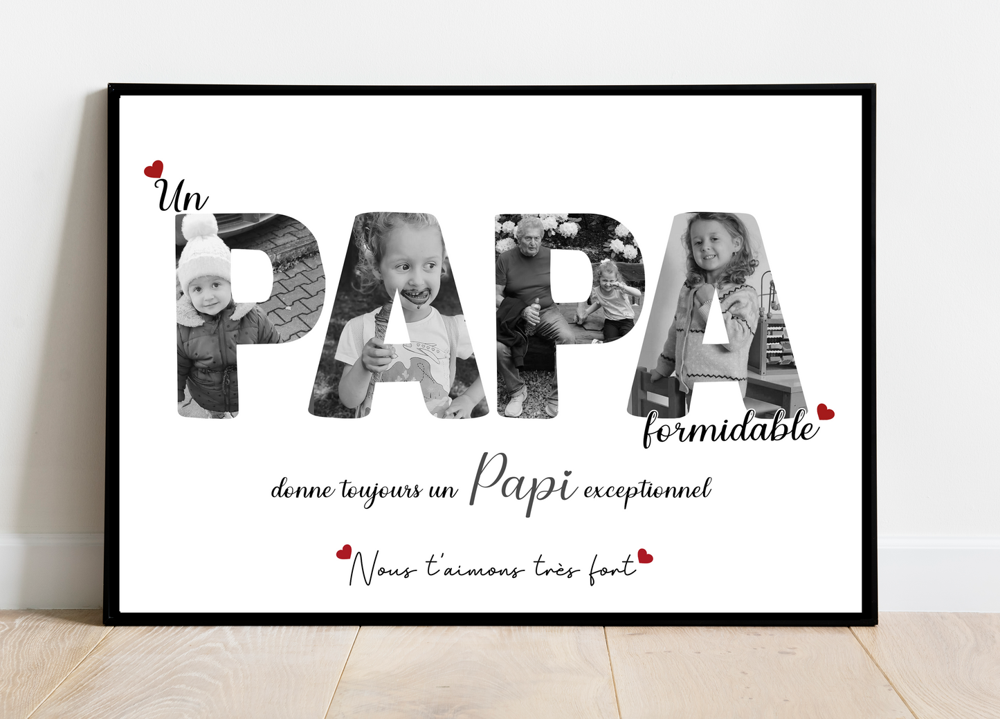 Affiche un PAPA formidable , un PAPI exceptionel