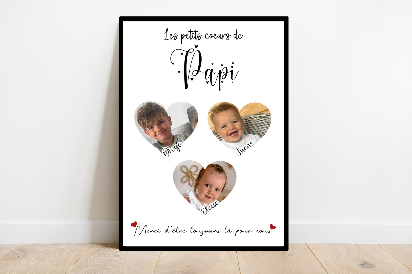 Affiche Les petits cœurs de Papi