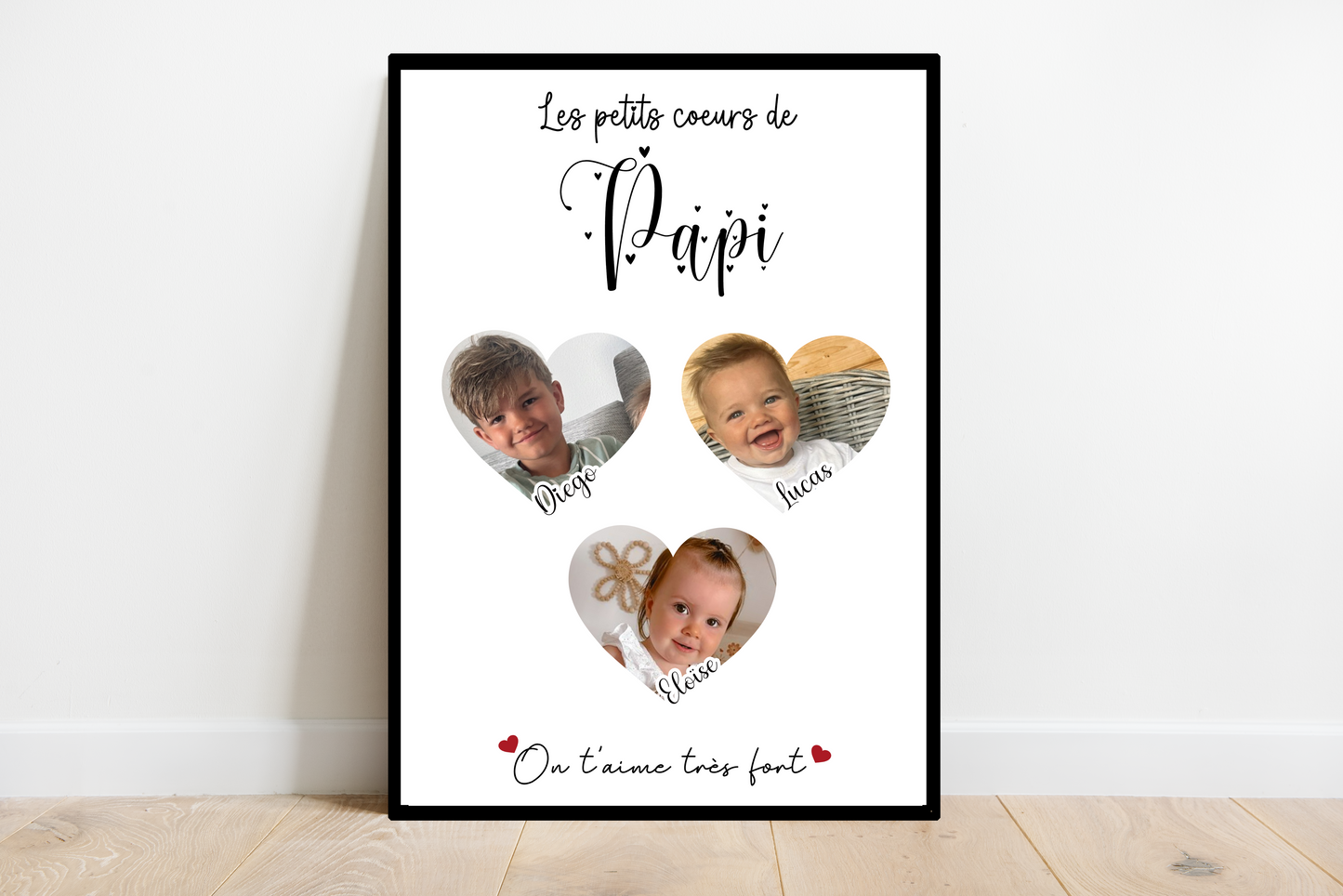 Affiche Les petits cœurs de Papi