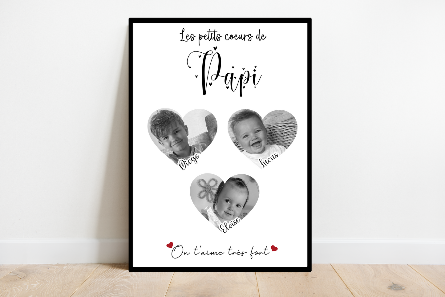 Affiche Les petits cœurs de Papi