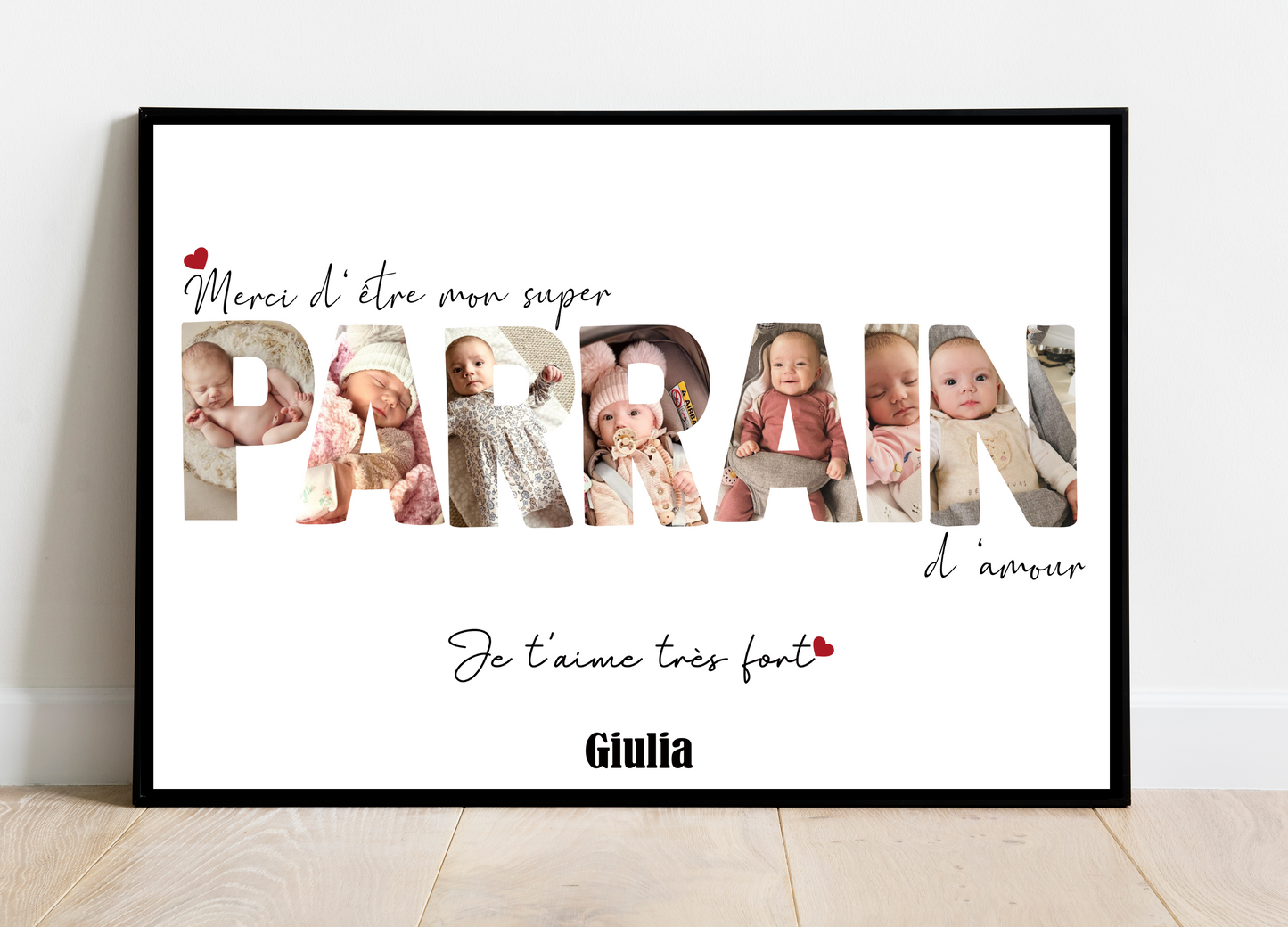 Affiche super PARRAIN d'amour