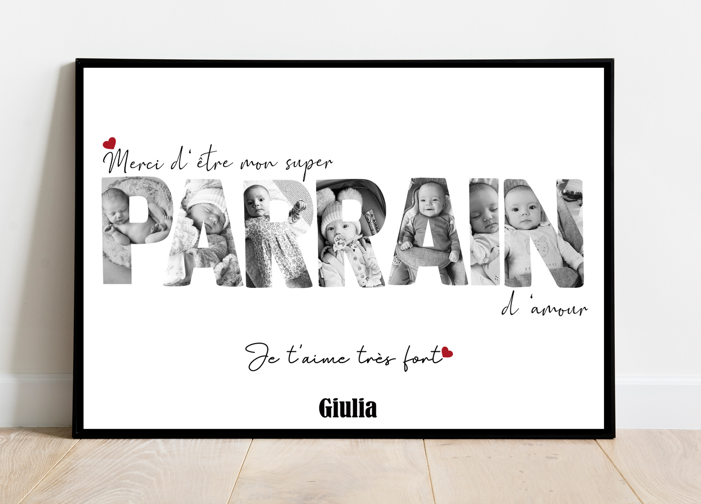 Affiche super PARRAIN d'amour