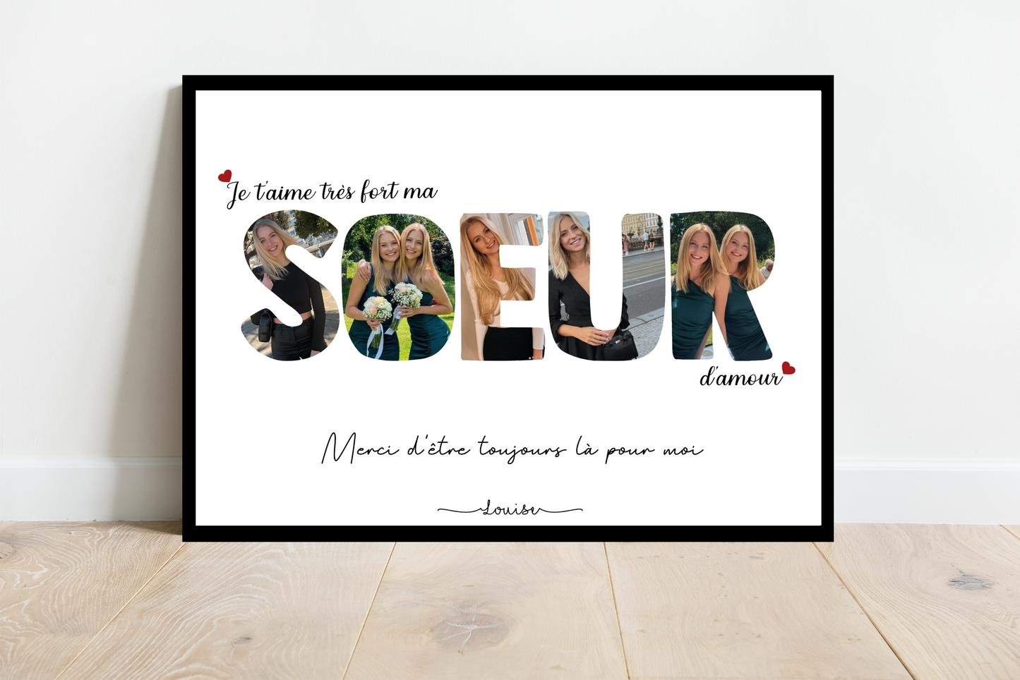 Affiche Je t'aime très fort ma Sœur