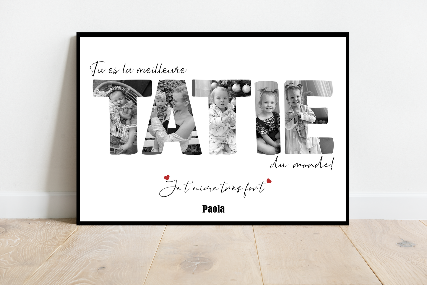 Affiche Tu es la meilleure Tatie du monde !