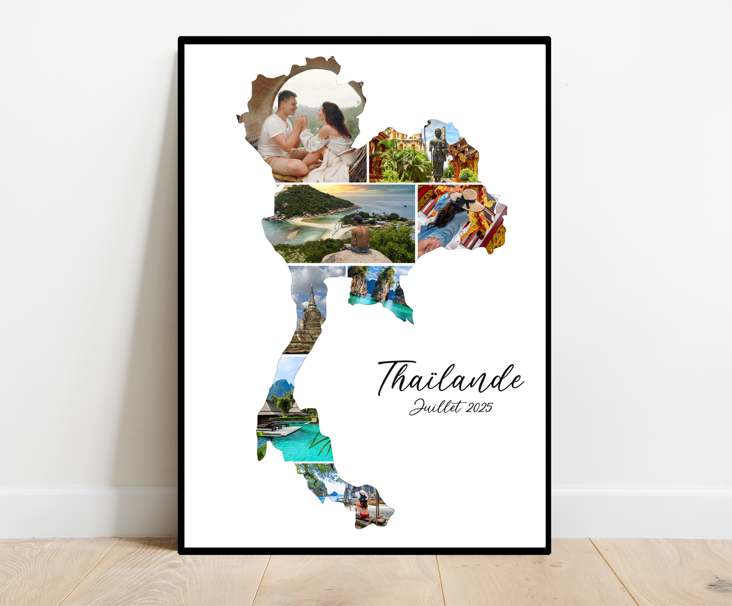 Affiche personnalisée - VOYAGE • Cadre personnalisé