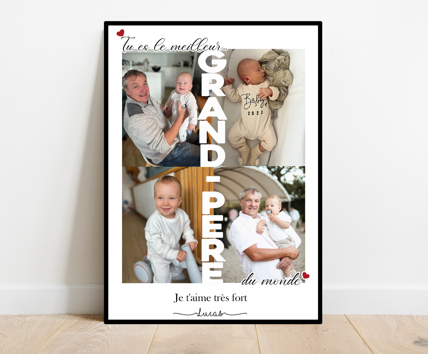 Affiche Tu es le meilleur Grand-père