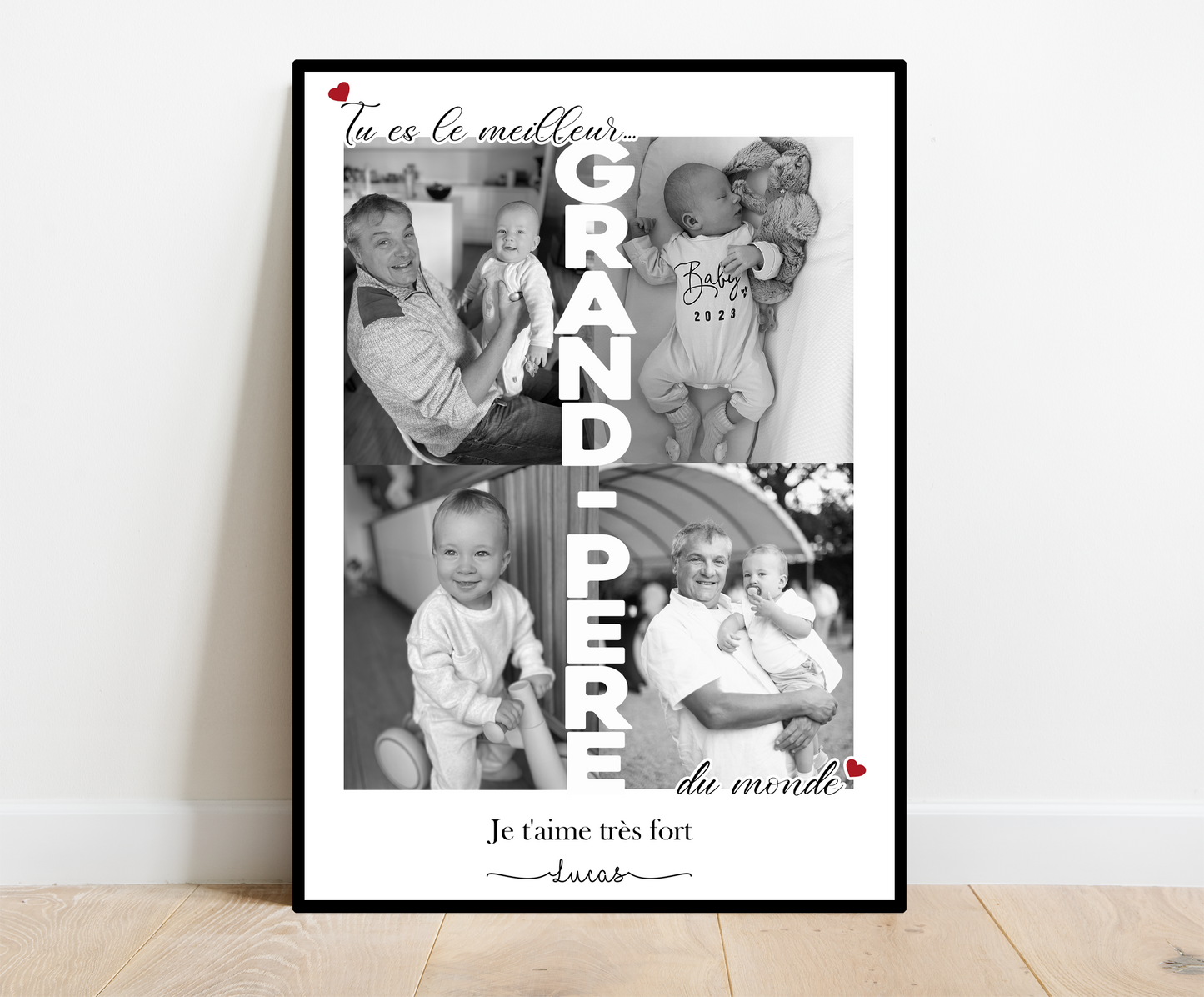 Affiche Tu es le meilleur Grand-père