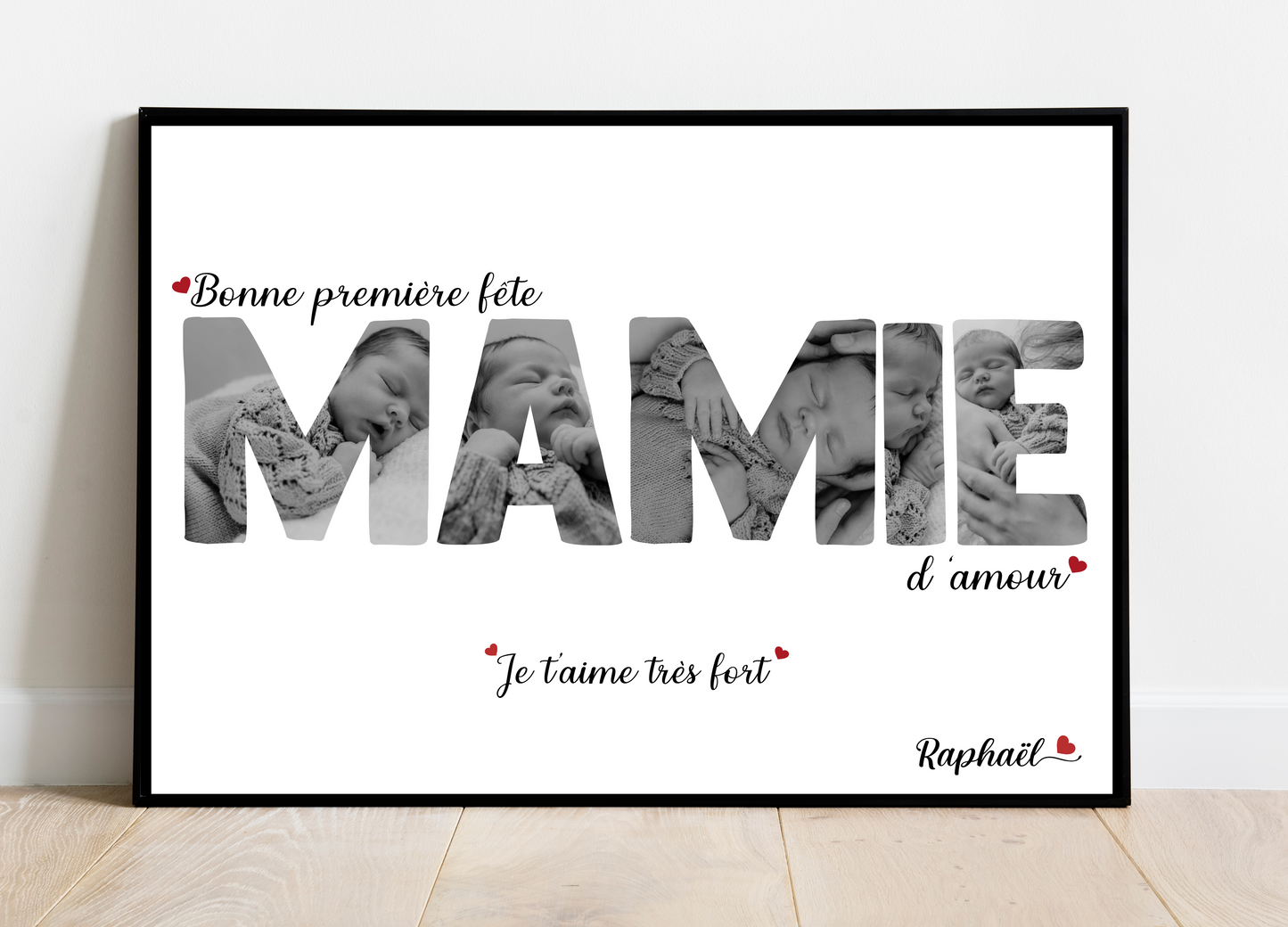 Bonne fête MAMIE - Affiche personnalisée