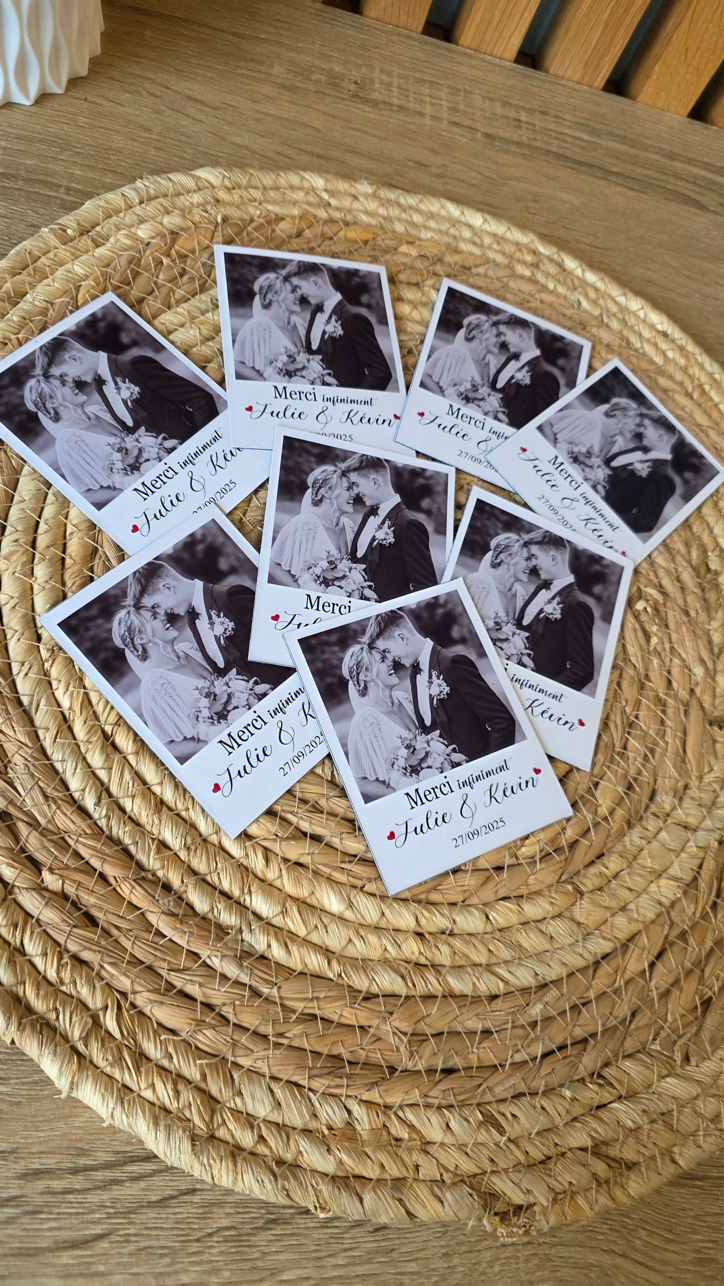 Magnet personnalisé – Souvenir de mariage