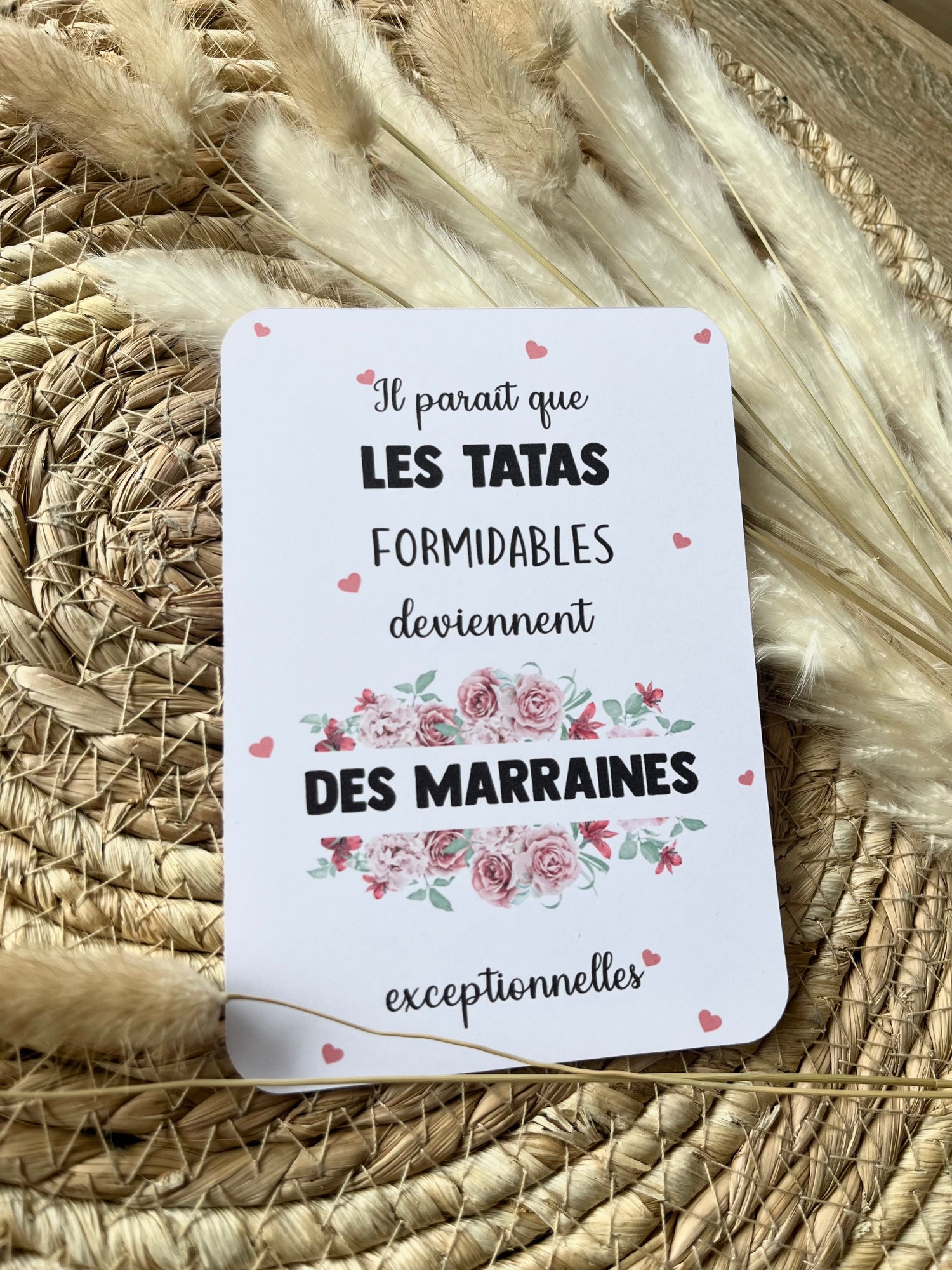 Carte annonce Parrain / Marraine