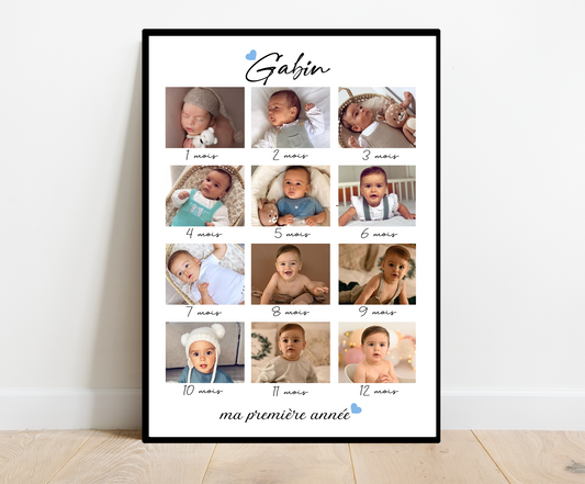 Affiche ma première année Bébé