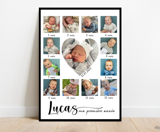 Affiche ma première année Bébé