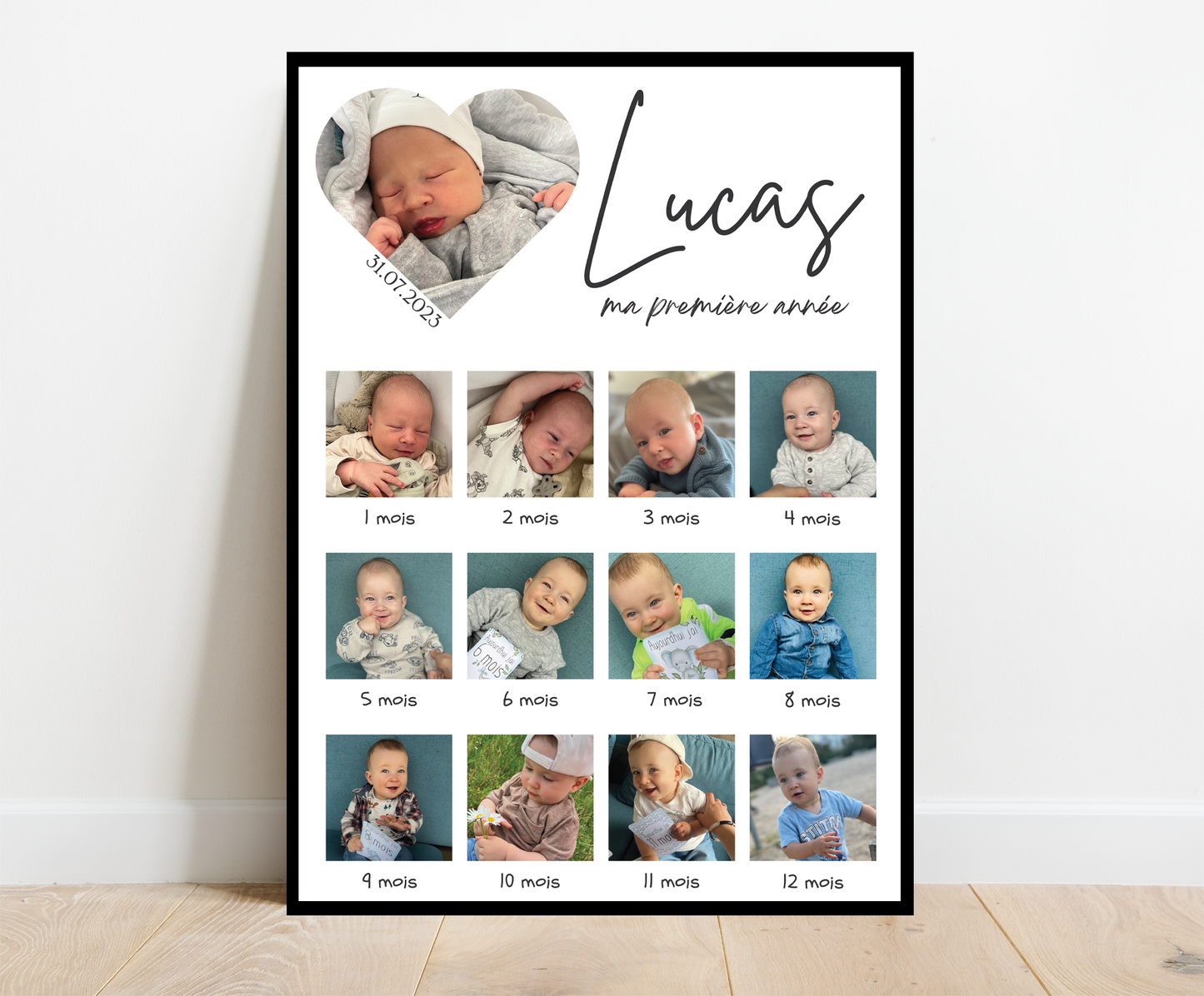 Affiche ma première année Bébé