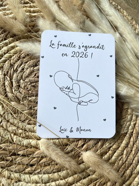 Carte annonce grossesse