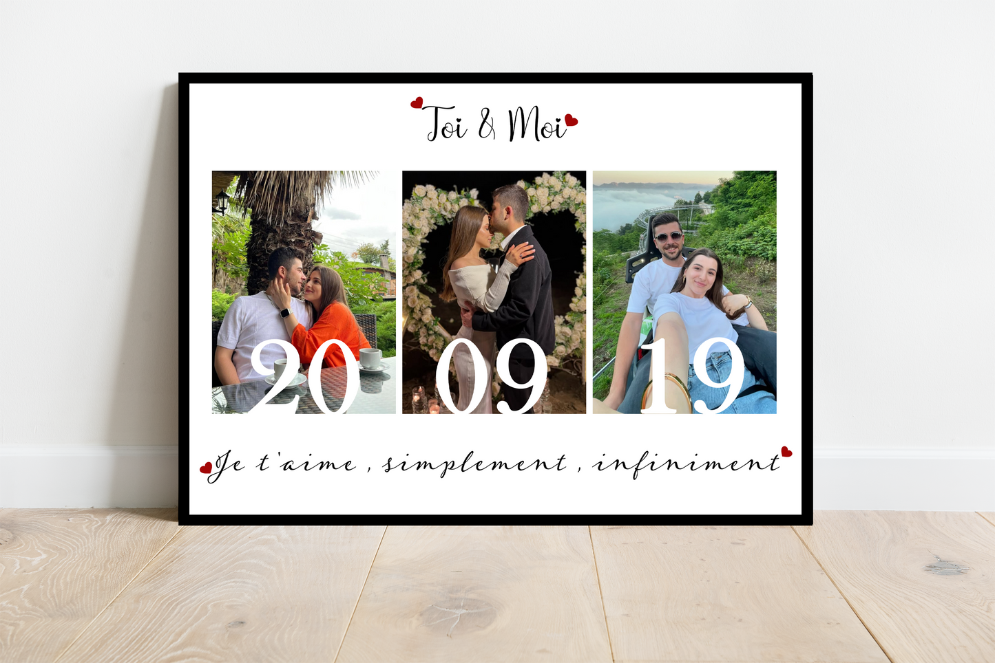 TOI & MOI - Affiche personnalisée