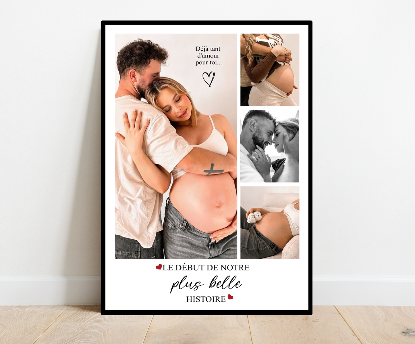 Affiche / Cadre personnalisé  • SOUVENIR DE GROSSESSE •