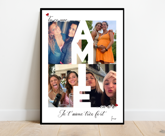Affiche Tu es une amie en or