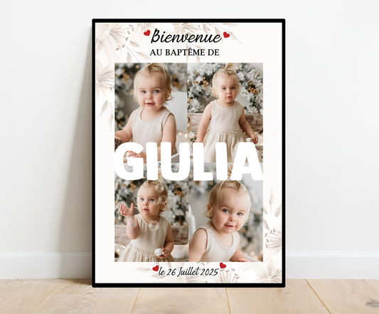 Affiche Baptême