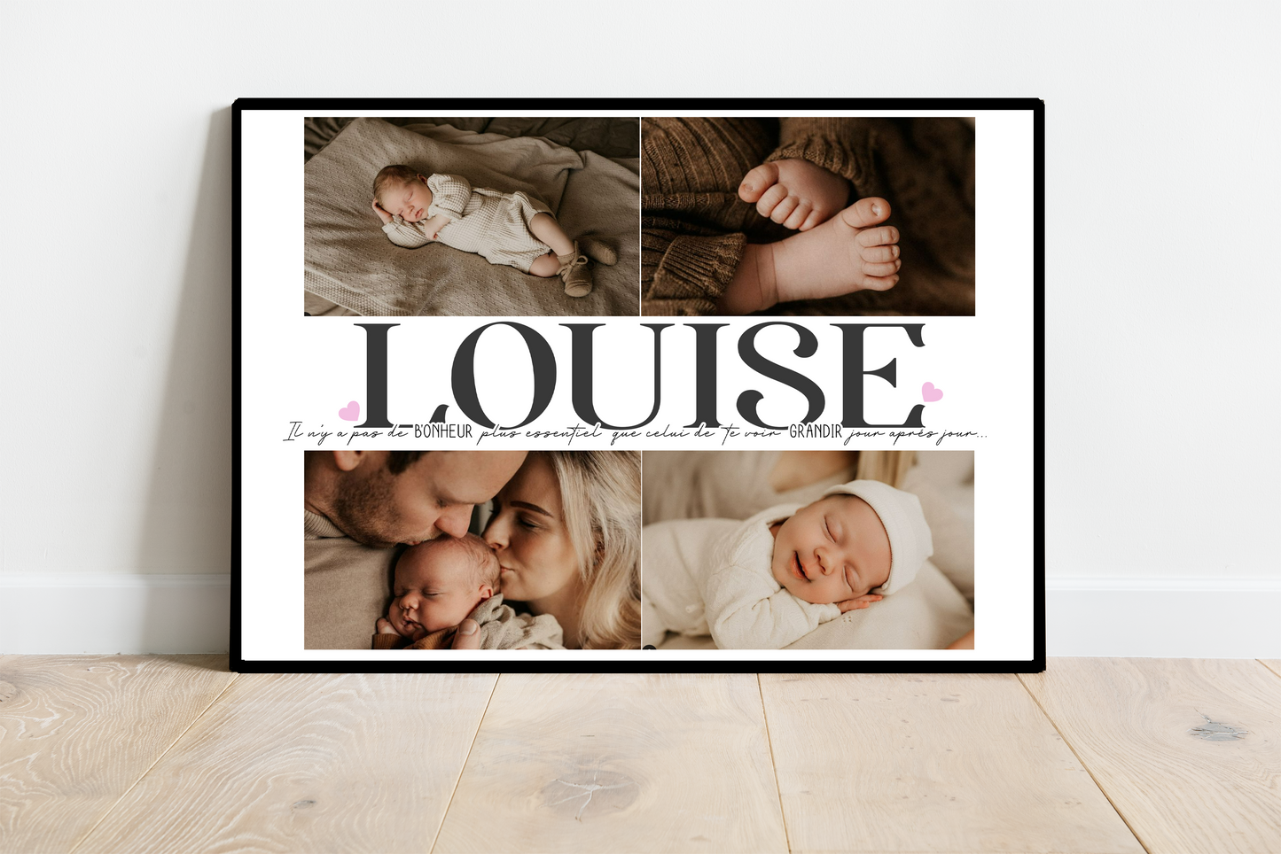 Affiche Souvenir de naissance Bébé