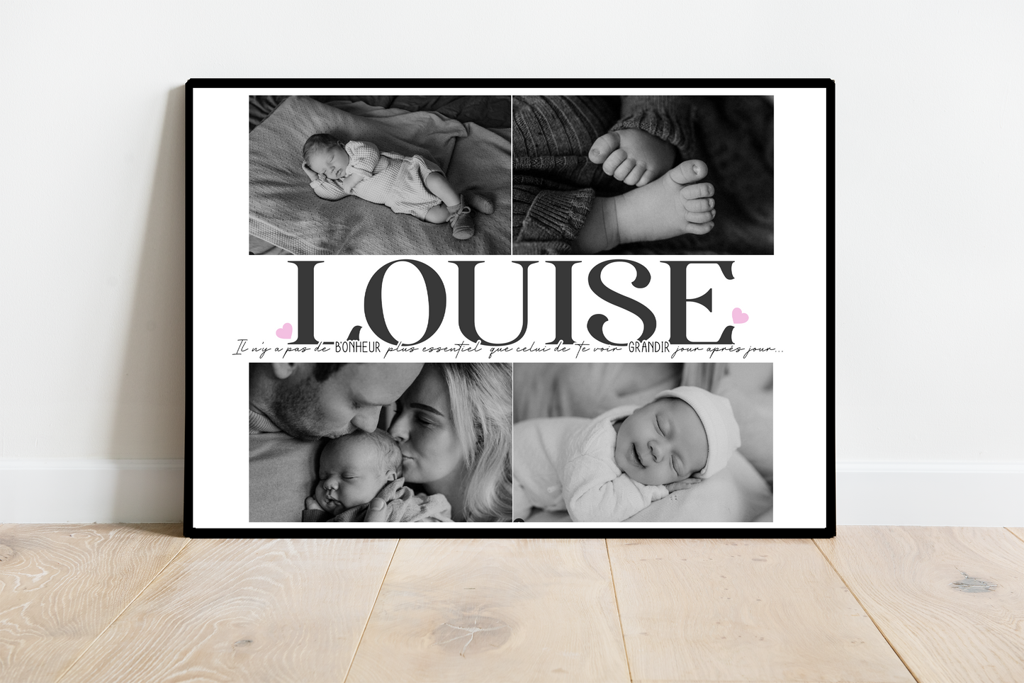 Affiche Souvenir de naissance Bébé
