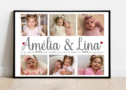 Affiche personnalisée - ENFANTS  • Cadre personnalisé