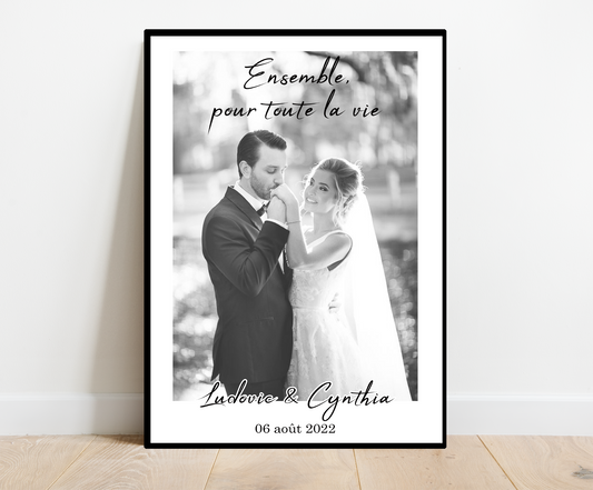 Affiche personnalisée - COUPLE • Cadre personnalisé