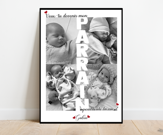 Affiche annonce Parrain