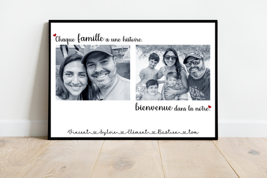 Affiche personnalisée Famille