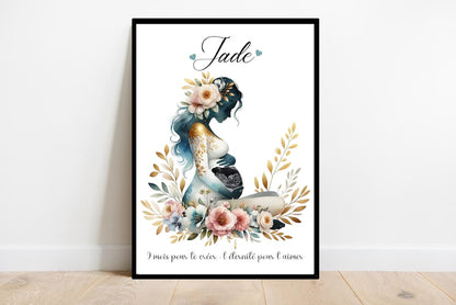 Affiche Souvenir Échographie grossesse