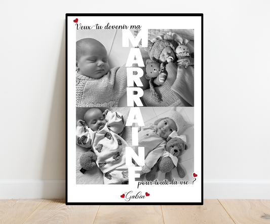 Affiche Annonce Marraine