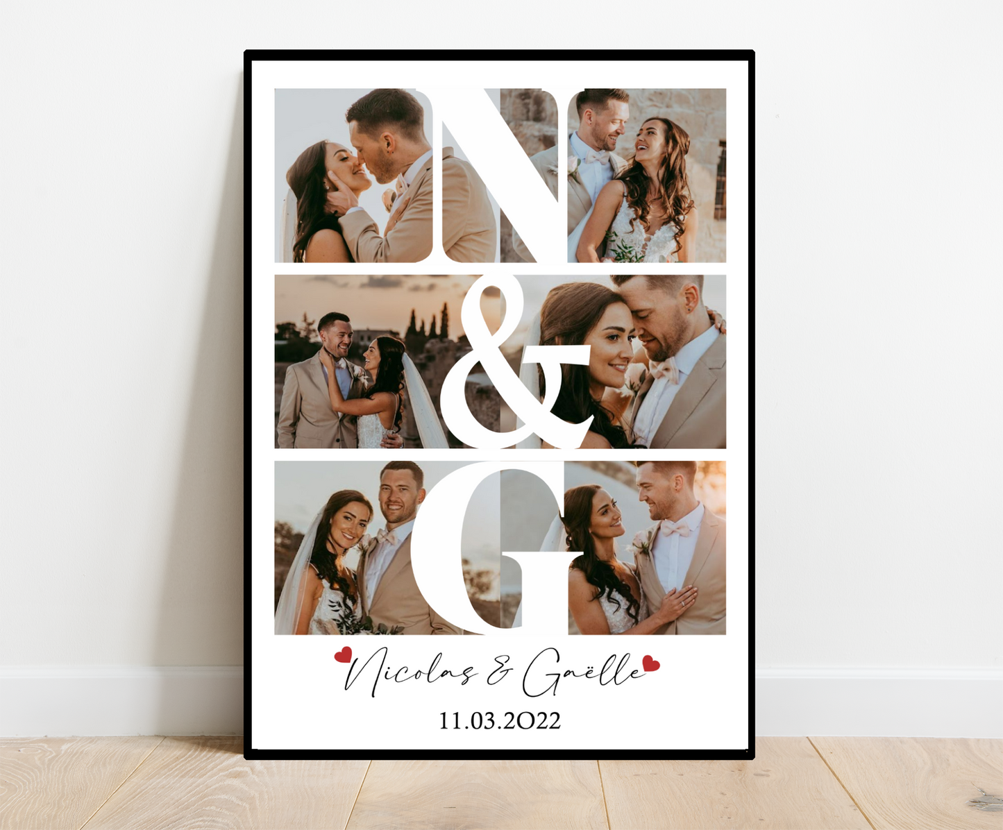 Affiche Romantique Initial