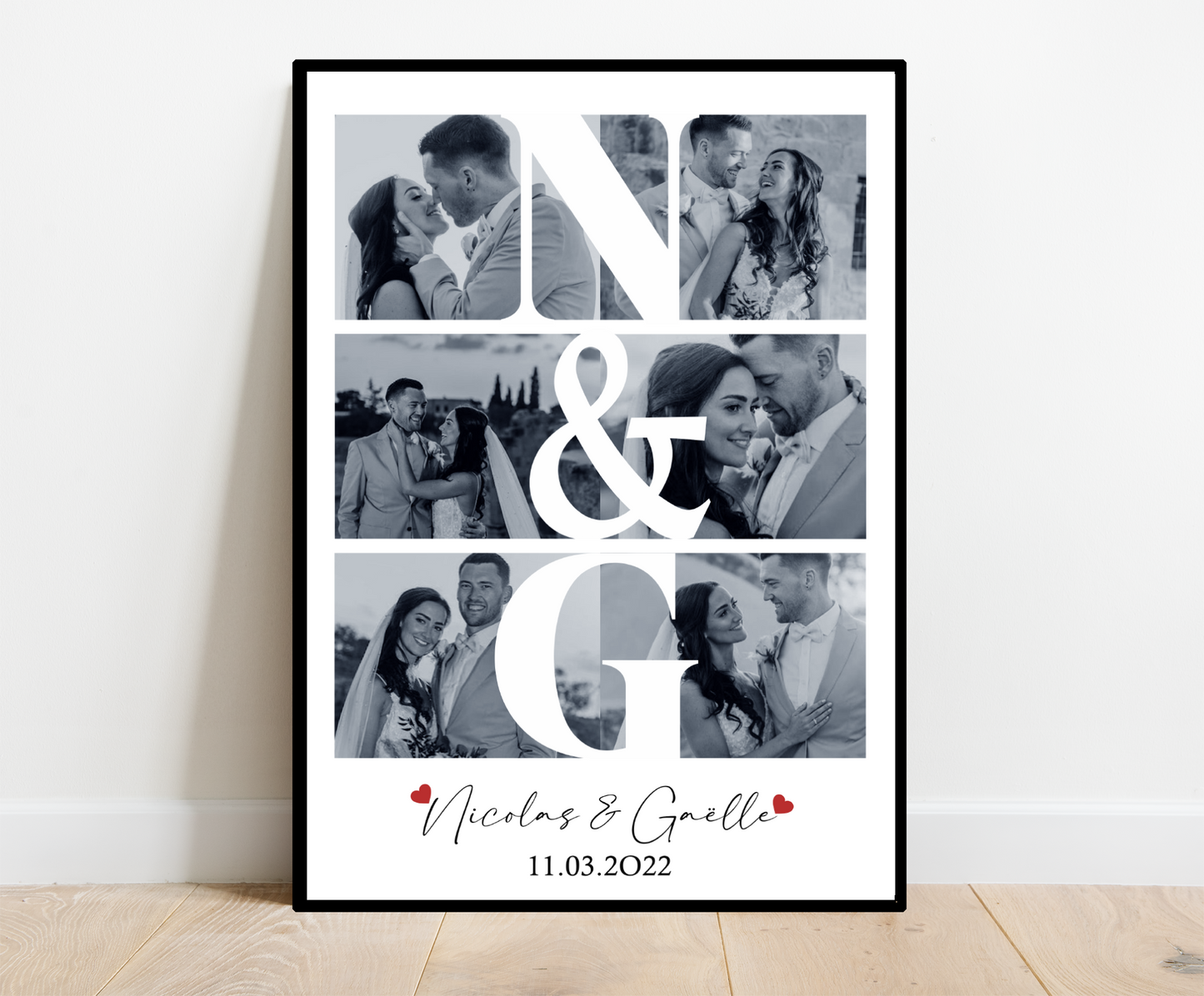 Affiche Romantique Initial