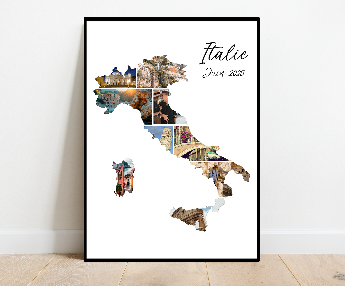 Affiche personnalisée -  VOYAGE • Cadre personnalisé